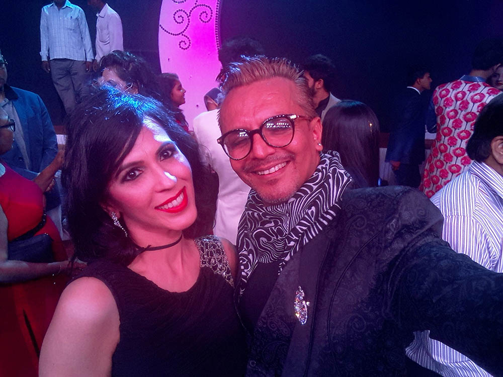 Sharing the same stage with Indian Fashion Stylist Mr Imam Siddique at Miss & Mrs Tiara India 2017