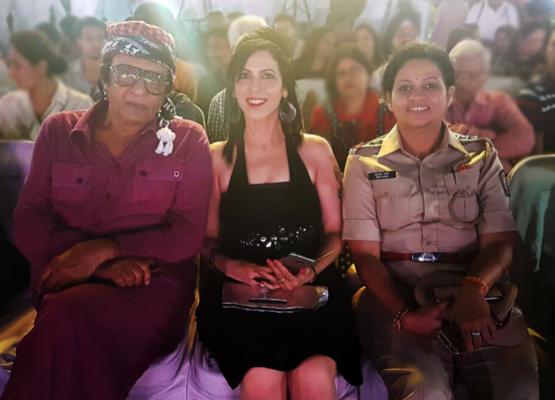 with Actor Ranjeet & Inspector Maya More at a Fashion show